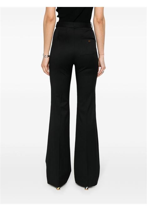pantaloni a zampa ray donna neri in cotone VIVIENNE WESTWOOD | 1F010008-W00QN-N401